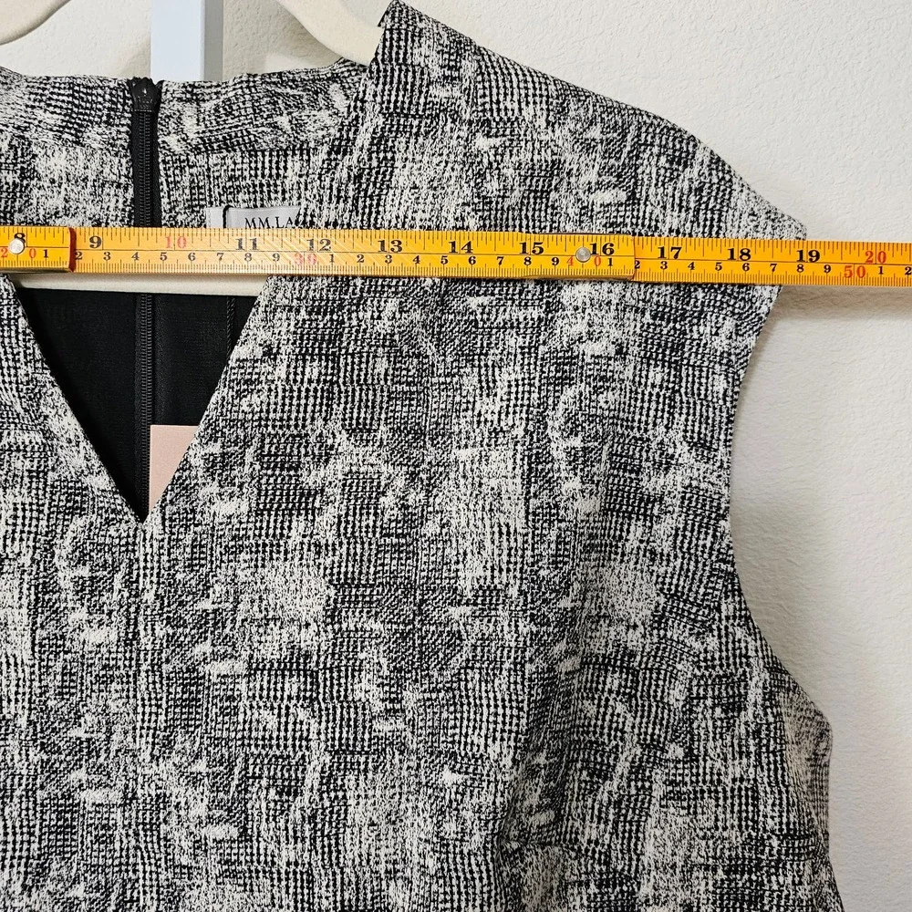 M.M. LAFLEUR NWT Aditi Crackle Sleeveless Black & Cream Dress Sz +3 (US 3X) - Picture 12 of 15